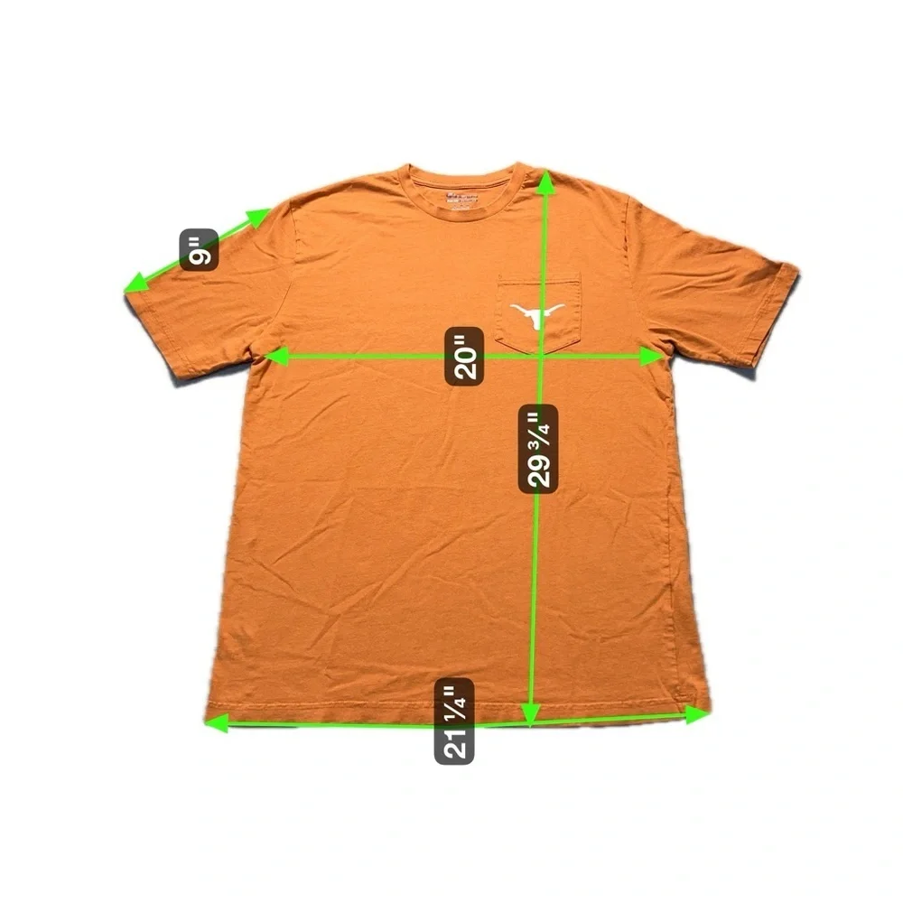 Champion University of Texas Longhorns Pocket T-Shirt Burnt Orange Large - Picture 6 of 6